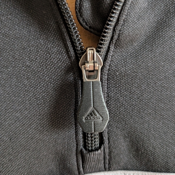 Adidas Black and White Performance Jacket with Athletic Cut - Picture 11 of 15